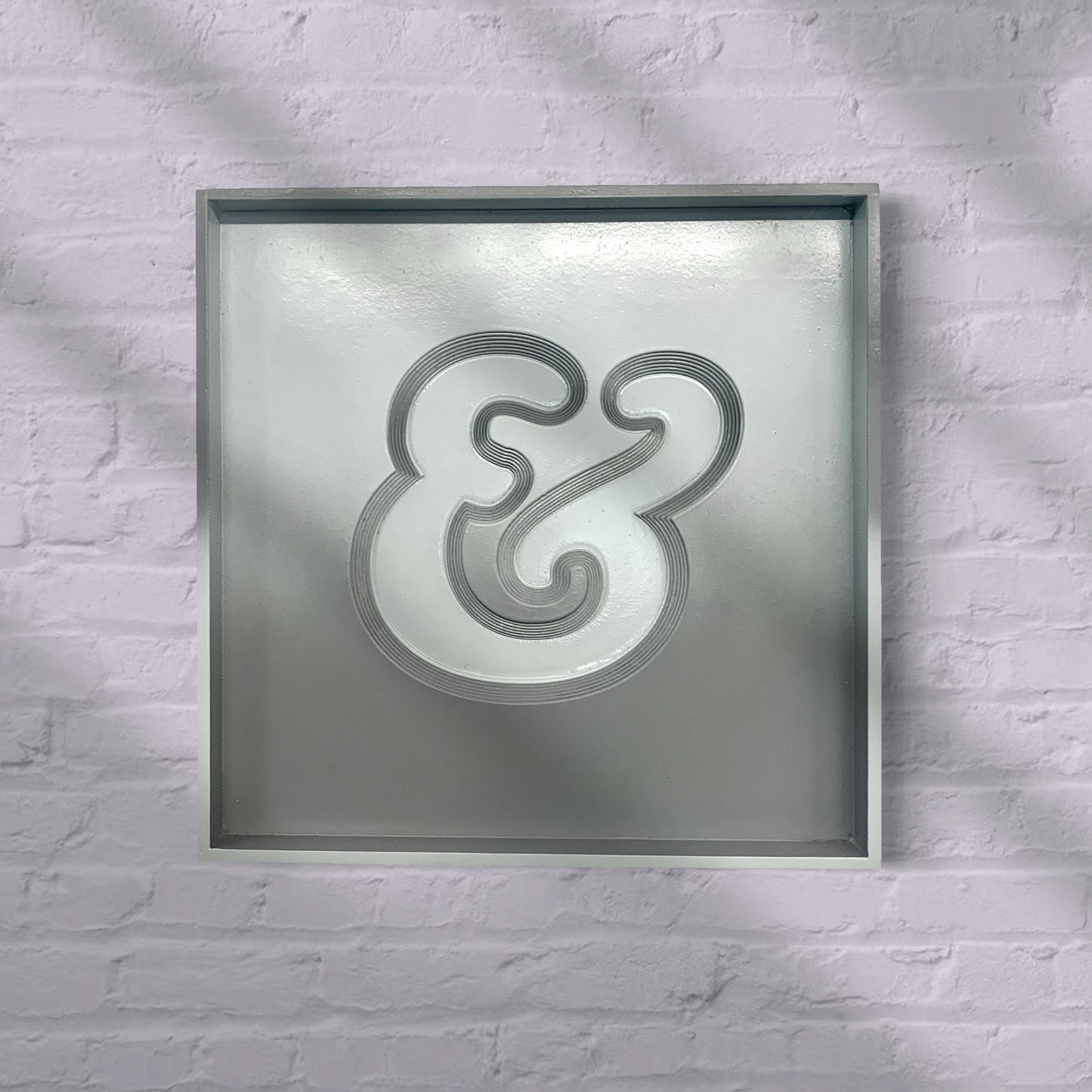 Ampersand Grey Cooper font minimalist artwork pop art sculptural art monotone colourscheme